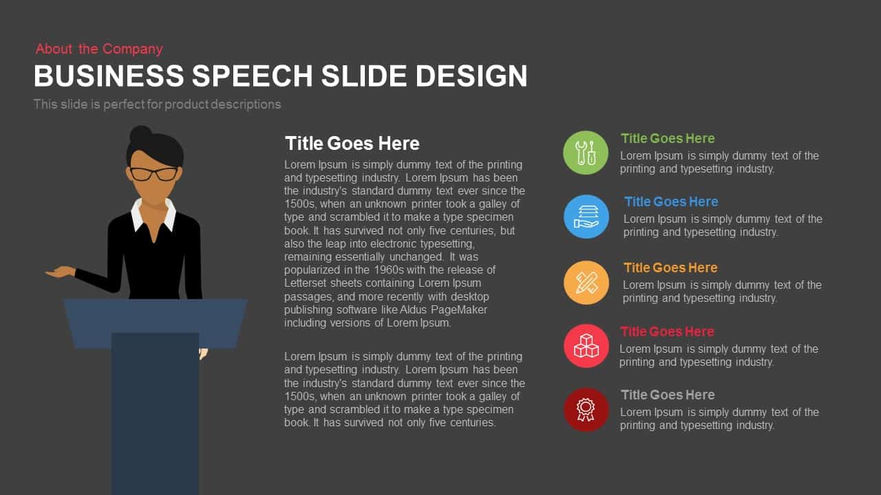 Business Speech Slide Design