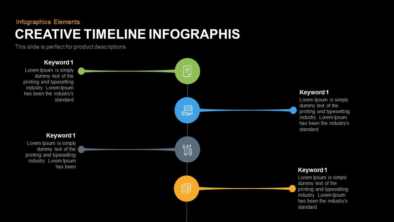 Creative Timeline Infographic Powerpoint