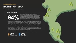 Map Isometric PowerPoint Template & Keynote