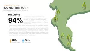 Isometric Map Powerpoint Keynote template