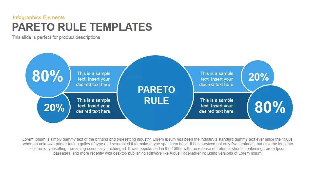 Pareto Principle 80 20 Rule Powerpoint Keynote template