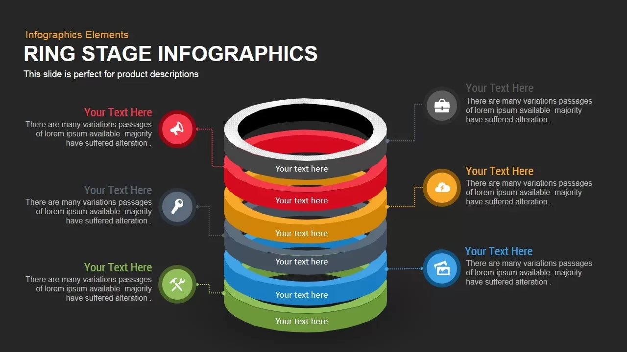 Ring Stage Infographics Powerpoint and Keynote template