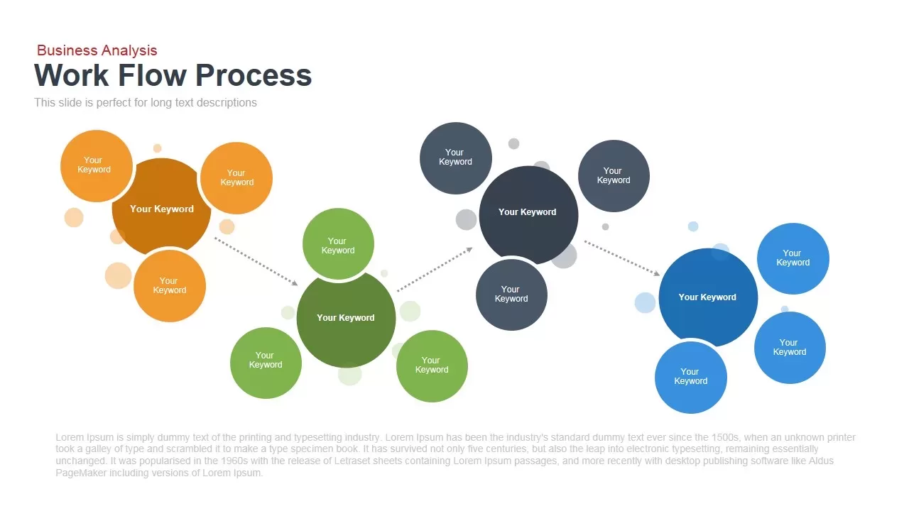 Workflow Process Template for PowerPoint and Keynote Presentation