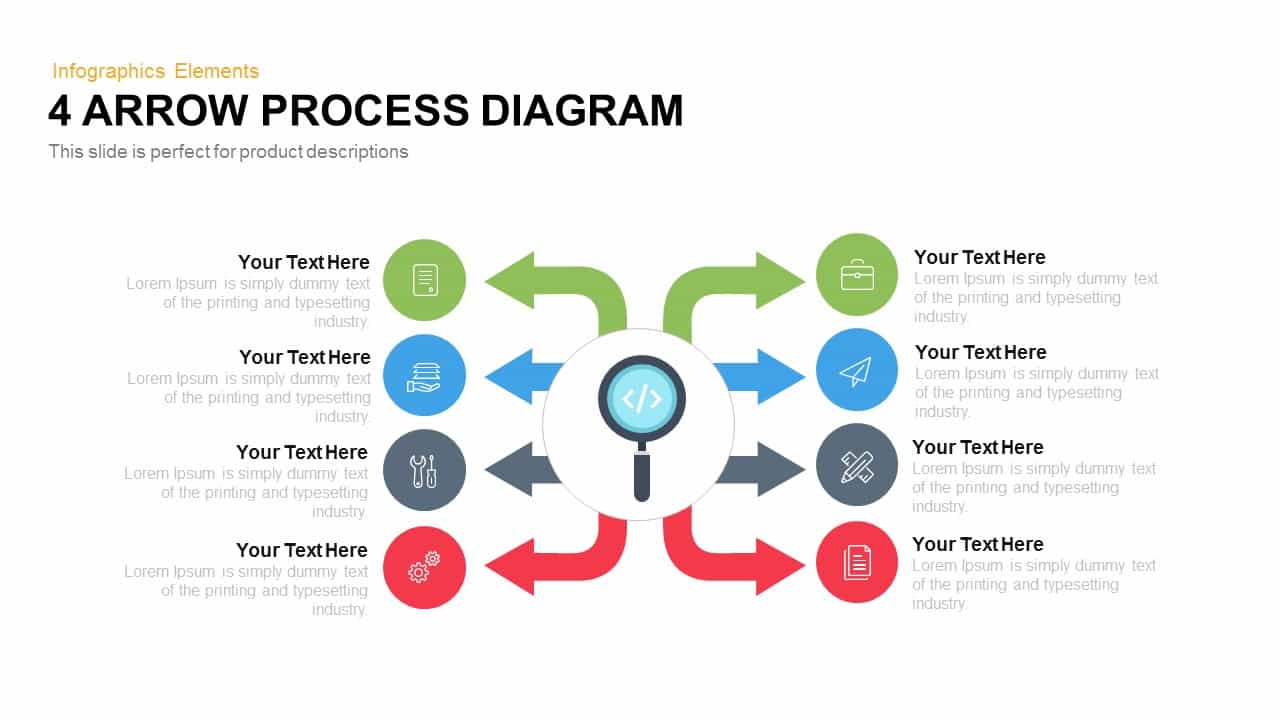 arrow process diagram 4