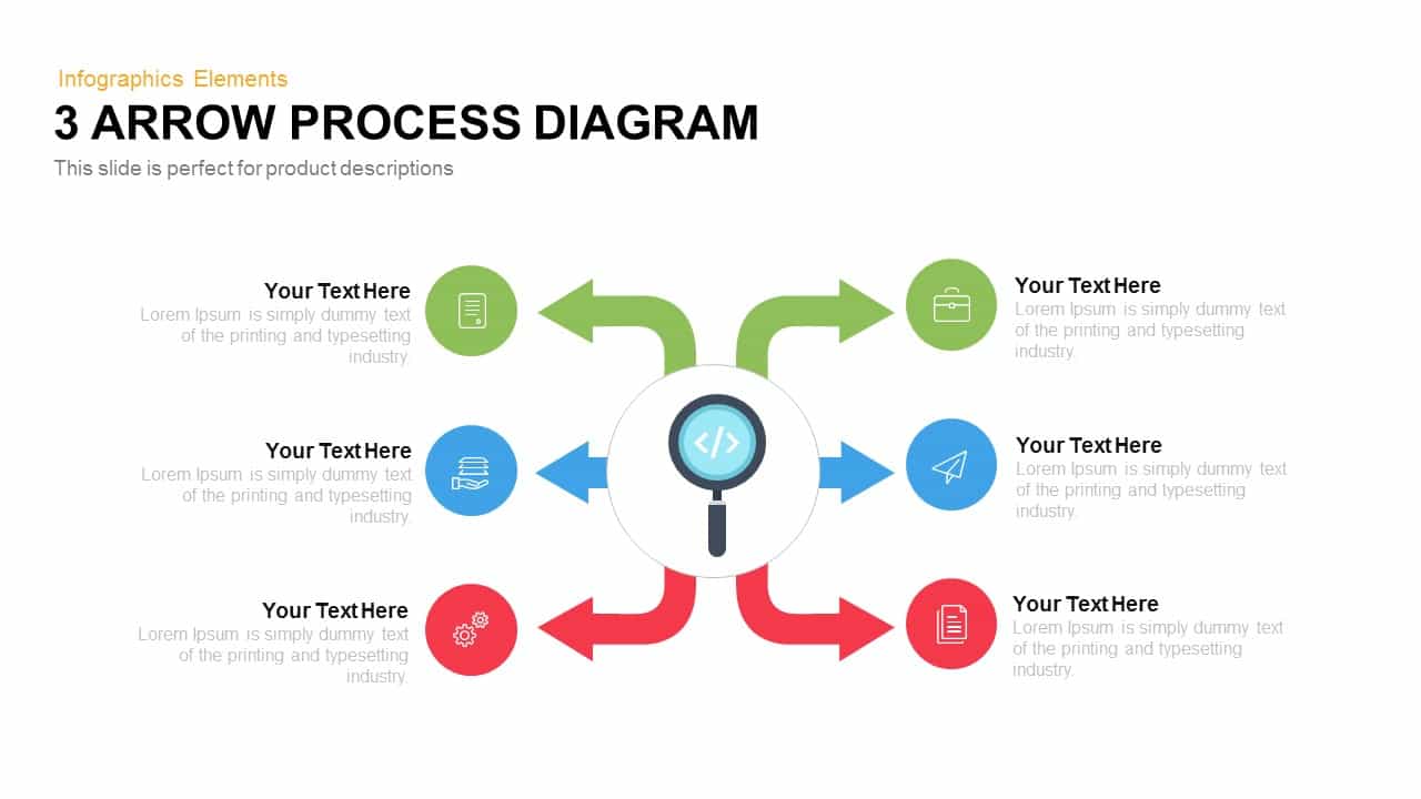 arrow process diagram 3