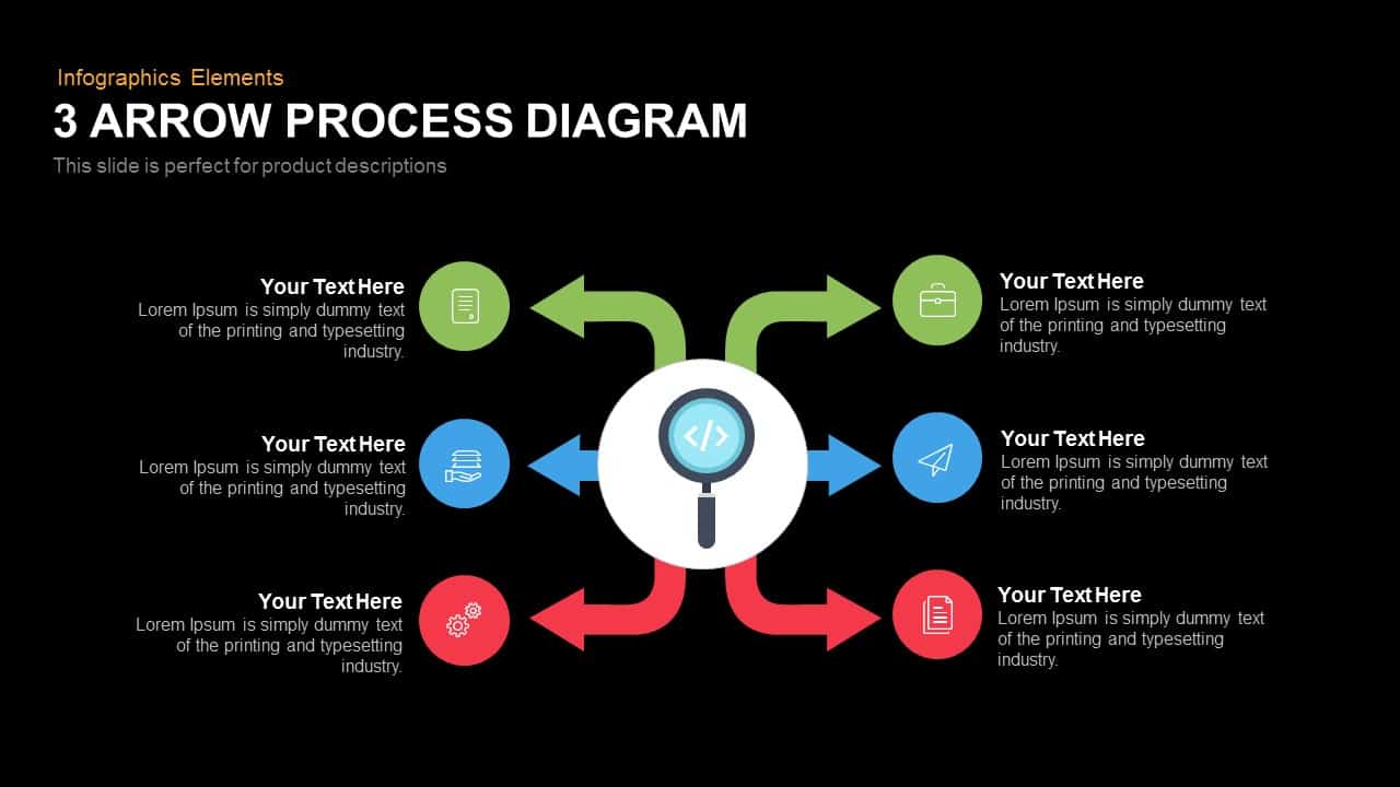 arrow process diagram 3