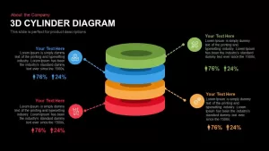 3d Cylinder Diagram Powerpoint and Keynote template