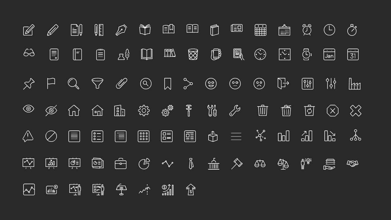 Arrow Process Diagram with Icons