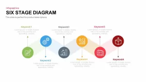 6 Stages Diagram Template for PowerPoint and Keynote Presentation