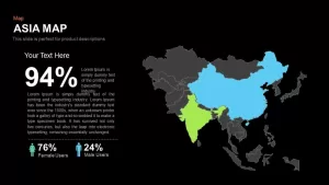 Asia Map Powerpoint and Keynote template