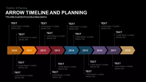 Animated Arrow Timeline and Planning PowerPoint Template