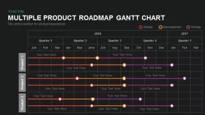 Multiple Product Roadmap Gantt Chart1