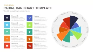 Radial Bar Chart Template Powerpoint and Keynote template