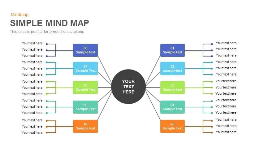 Mind Map PowerPoint Template and Keynote Slide