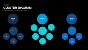 Cluster Diagram Powerpoint and Keynote template