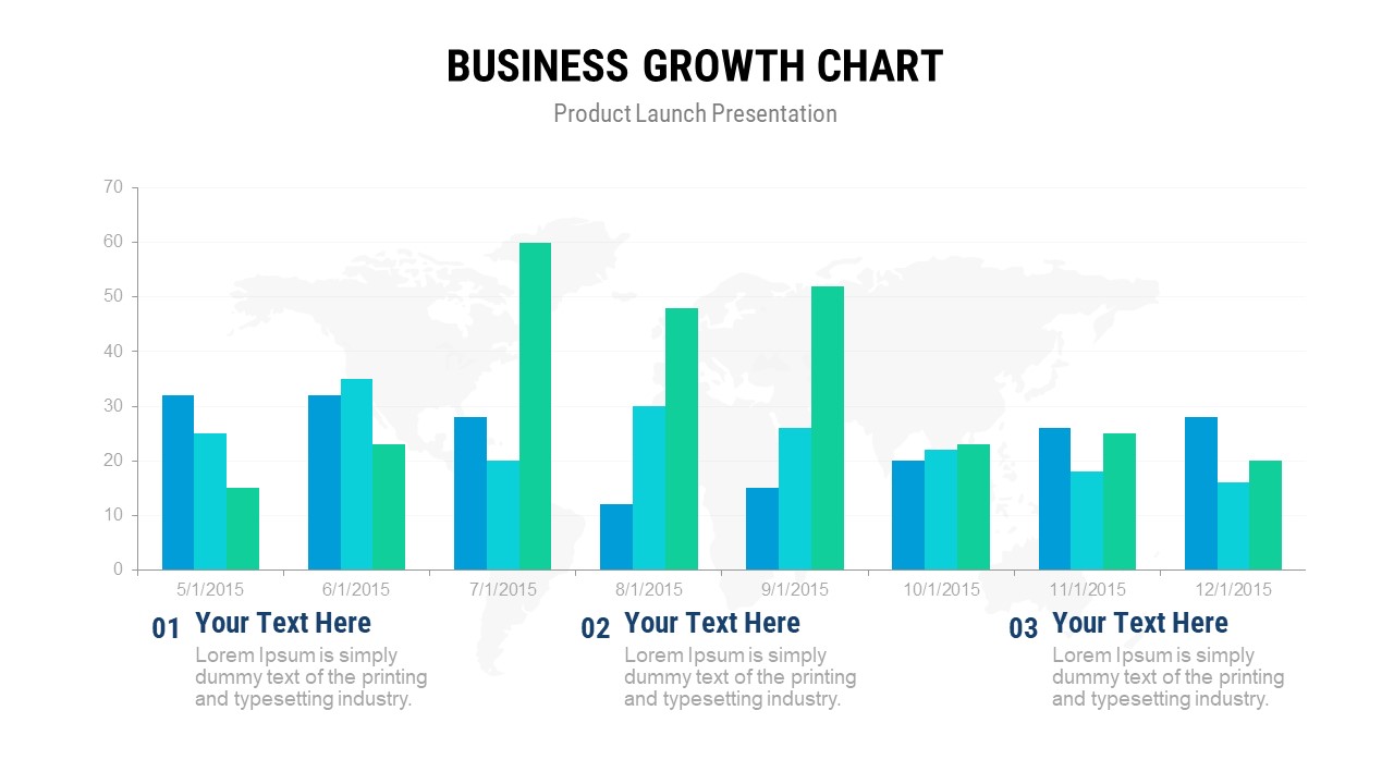 Product Launch PowerPoint Presentation Template and Keynote Business Growth Chart