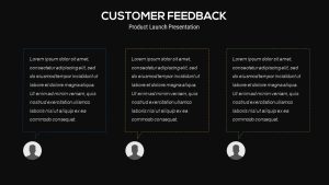 Product Launch PowerPoint Presentation Template and Keynote Feedback Slide