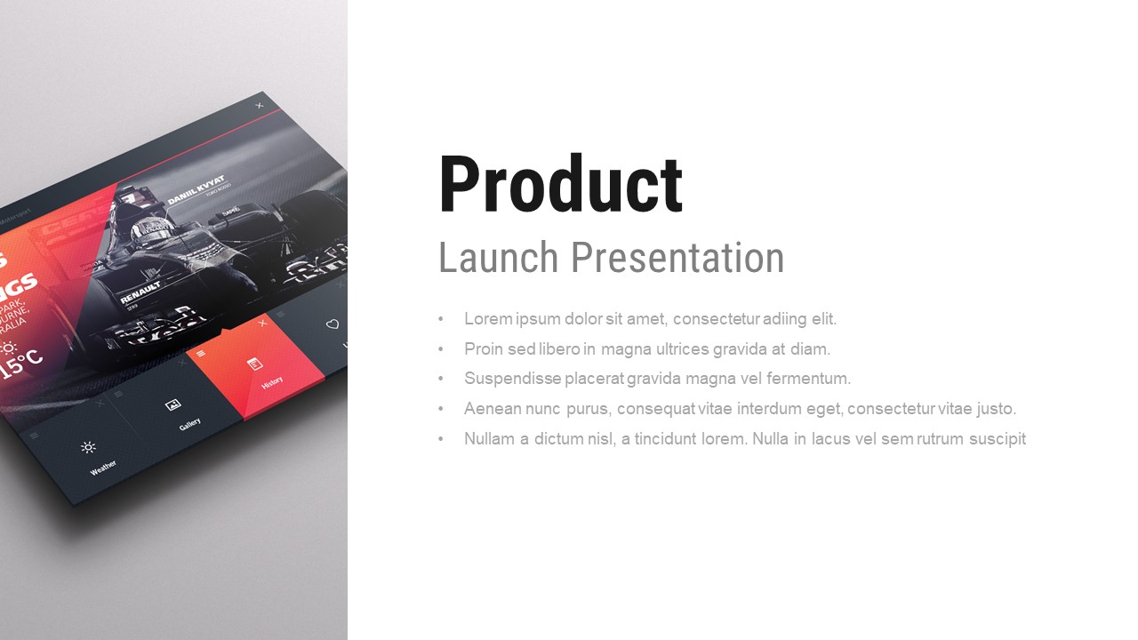 Product Launch PowerPoint Presentation Template and Keynote Product Slide