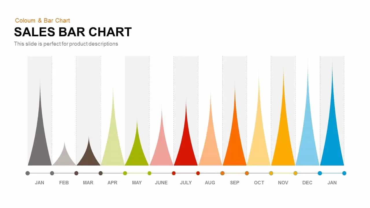 Sales Bar Chart PowerPoint Template and Keynote