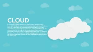 Cloud PowerPoint template and keynote