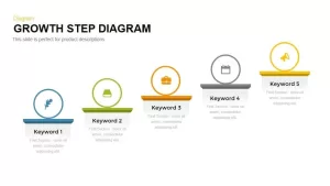 Growth Step Diagram Powerpoint and Keynote template