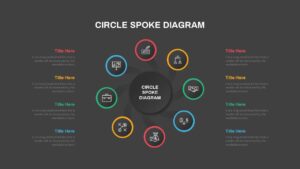 spoke circles ppt template