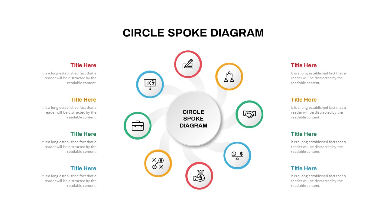 spoke diagram powerpoint template