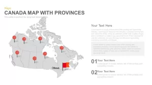 Canada Map With Provinces PowerPoint template