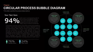 Circular Process Bubble Diagram Powerpoint and Keynote template