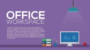 Metaphor Office Workspace PowerPoint Template and Keynote