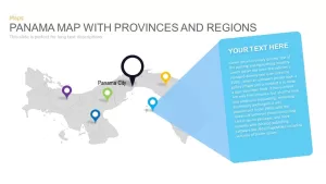 Panama Map With Provinces and Regions