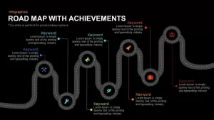 Road Map with Achievements Powerpoint and Keynote template