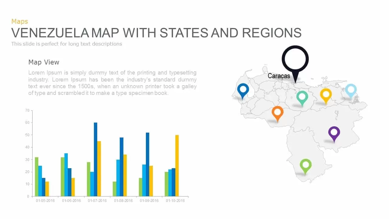 Venezuela Map Powerpoint and Keynote template