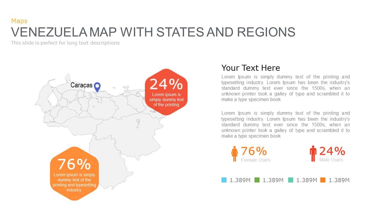 Venezuela Map Powerpoint and Keynote template