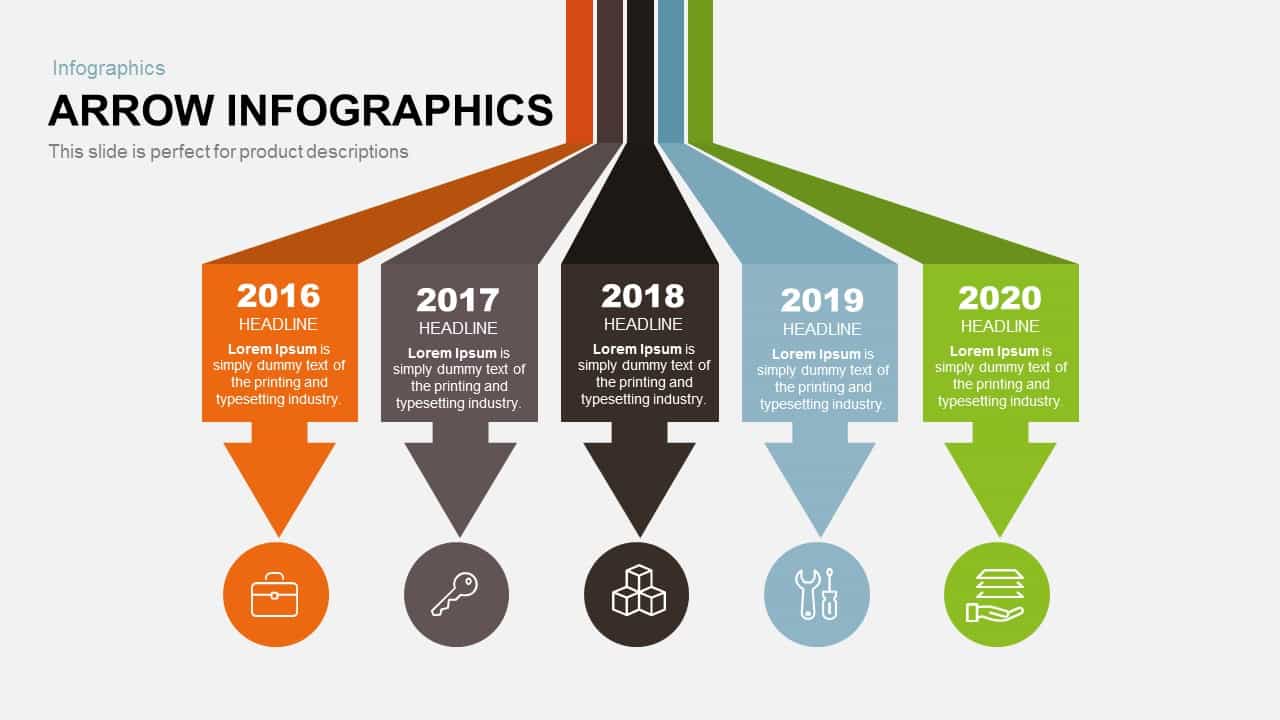 Arrow Infographics Powerpoint and Keynote template