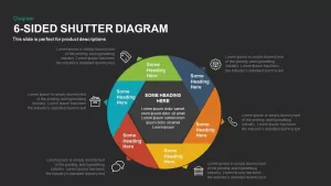 6 Sided Shutter Diagram for PowerPoint and Keynote Presentation