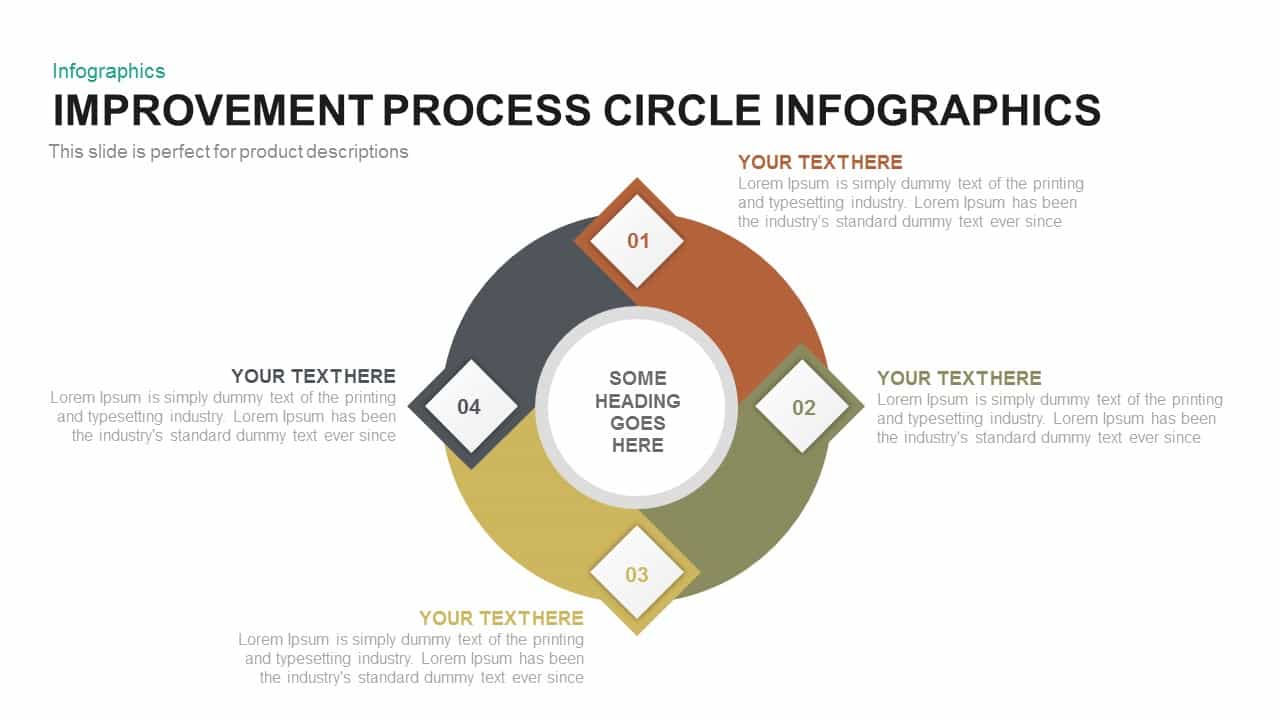 Improvement Process Circle Infographics