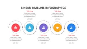 Linear Timeline slide