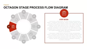 Octagon Stage Process Flow Diagram Powerpoint and Keynote template