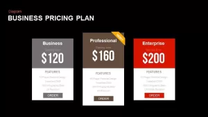 Business Pricing Plan Powerpoint and Keynote template