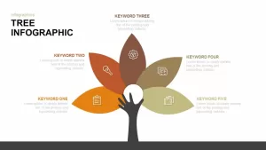 tree infographic PowerPoint template and keynote