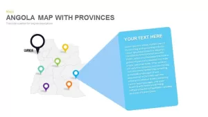 Angola Map With provinces Powerpoint and Keynote template