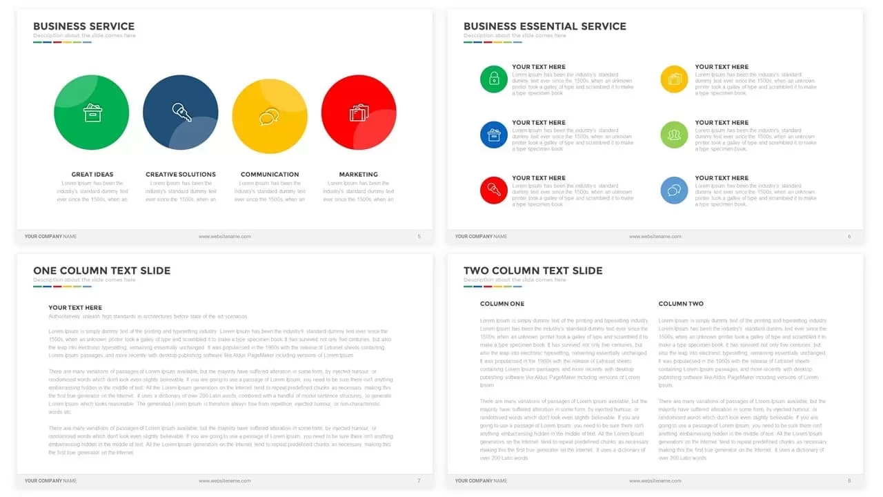 Business Presentation Powerpoint and Keynote template