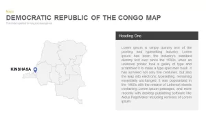 Democratic Republic of the Congo Map Powerpoint and Keynote template