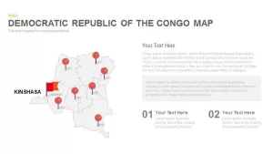 Democratic Republic of the Congo Map Powerpoint and Keynote template