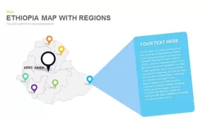 Ethiopia Map With regions Powerpoint and Keynote template