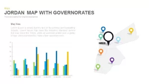 Jordan Map With Governorates Powerpoint and Keynote template