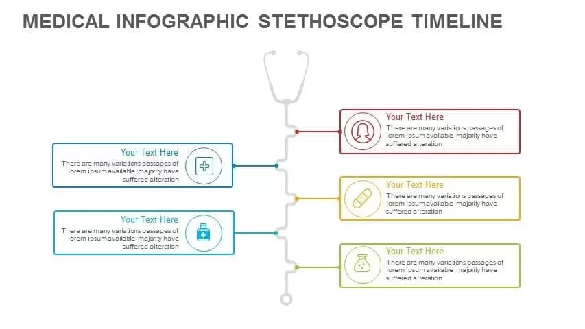 Medical Stethoscope PowerPoint Timeline Template and Keynote