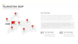 Tajikistan Map Powerpoint and Keynote template