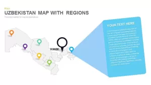 Uzbekistan Map Powerpoint and Keynote template